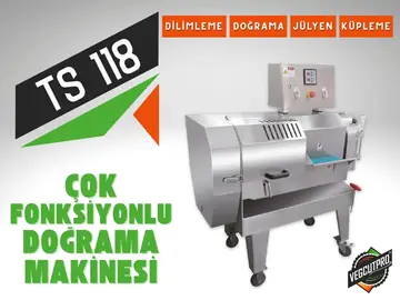TS 118 Çok Fonksiyonlu Sebze Kesme Makinesi